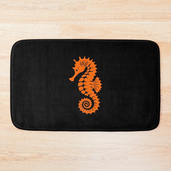 Item preview, Orange Tribal Seahorse Silhouette Design designed and sold by pattern-archive.