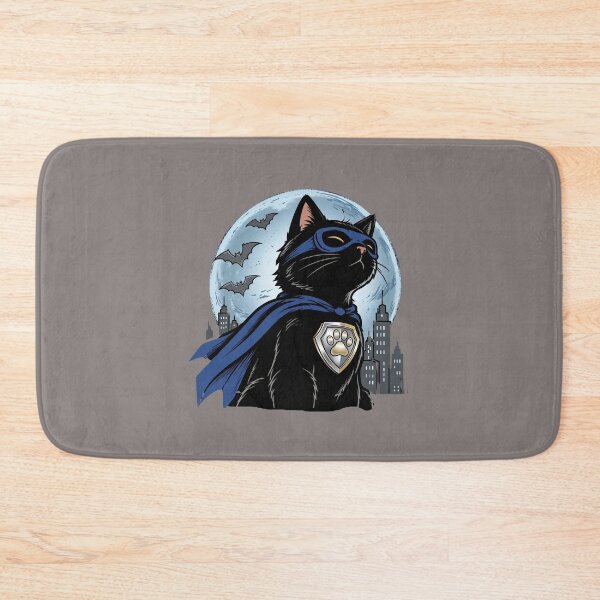 Item preview, Superhero Black Cat Hero Cape Moon Halloween Funny Cat designed and sold by Retro Whiskers.