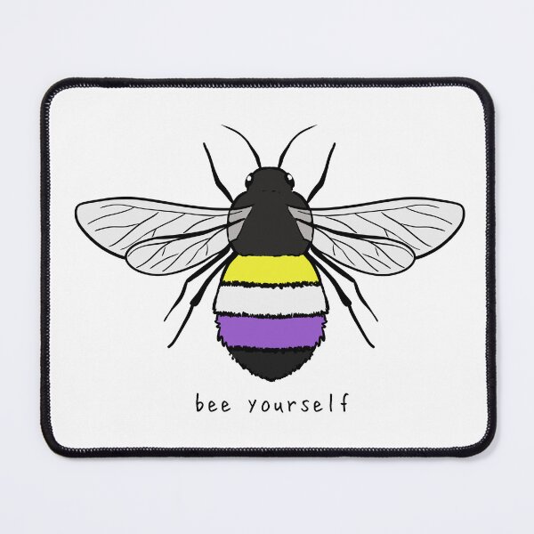 Item preview, Bee Yourself - Nonbinary Pride Flag designed and sold by rorynorth.