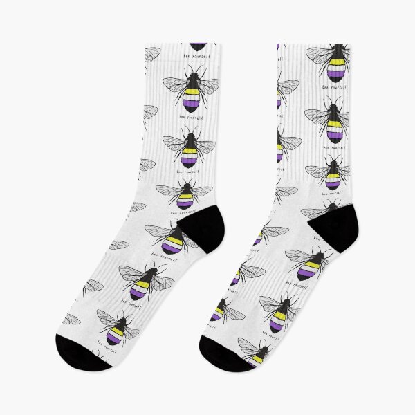 Item preview, Bee Yourself - Nonbinary Pride Flag designed and sold by rorynorth.