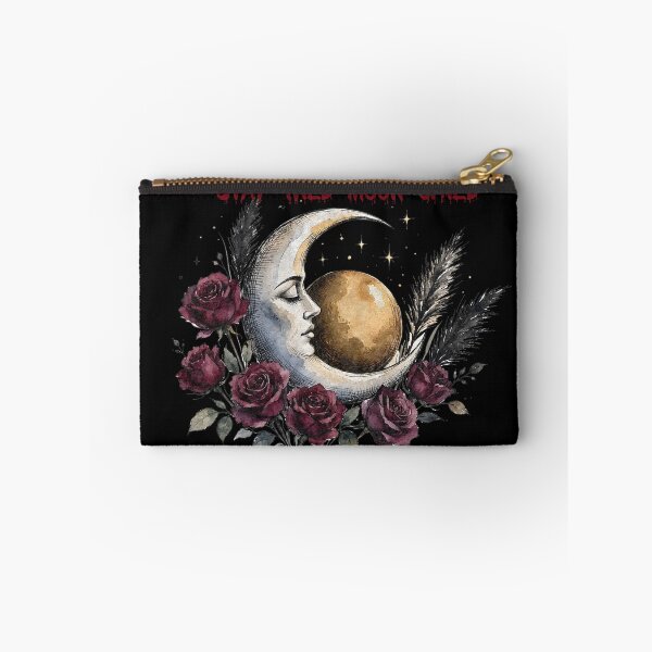 Item preview, Stay Wild Moon Child - Gothic Boho Moon and Roses designed and sold by CraftyValley.