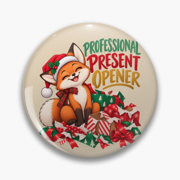Item preview, Professional Present Opener Christmas Fox designed and sold by PunchDrop.