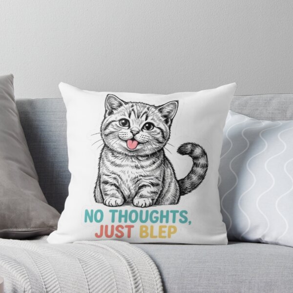 Item preview, No Thoughts Just Blep Cat designed and sold by PrintforDesign.