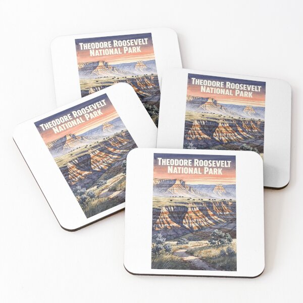 Item preview, Theodore Roosevelt National Park North Dakota Vintage Watercolor Travel designed and sold by Teelogic.
