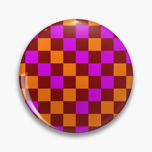 Item preview, Orange And Purple On Red Checkered Pattern   designed and sold by PatternTitan.