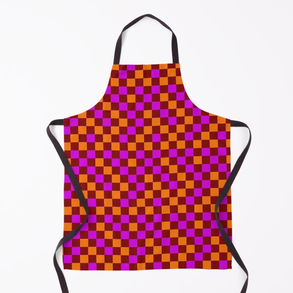 Item preview, Orange And Purple On Red Checkered Pattern   designed and sold by PatternTitan.