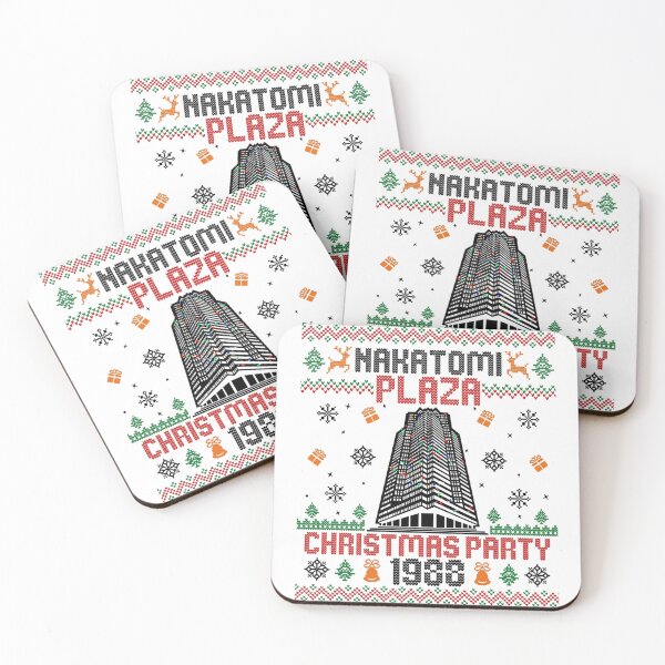 Item preview, Die Hard Christmas Xmas Hans Gruber Design Nakatomi Plaza Jumper Tee Shirt Mug Dress Pillow Throw Santa Movie Snow Funny Deck The Hans designed and sold by Cool Robot Bro..
