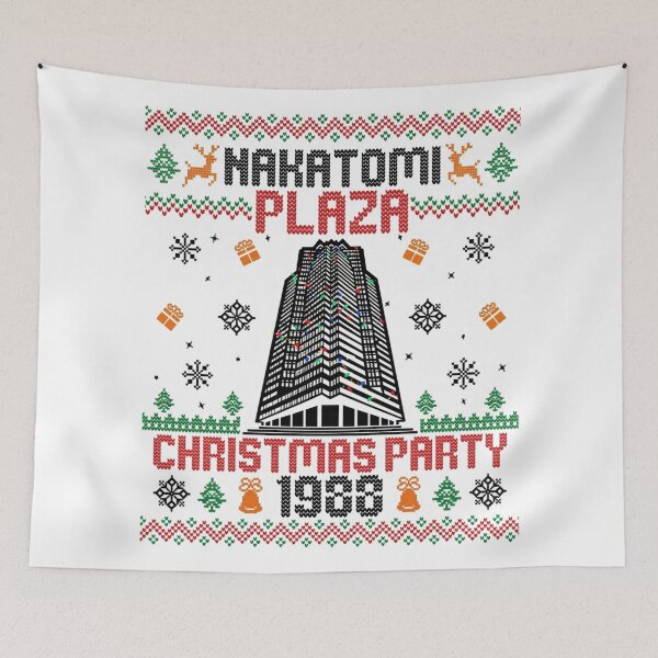 Item preview, Die Hard Christmas Xmas Hans Gruber Design Nakatomi Plaza Jumper Tee Shirt Mug Dress Pillow Throw Santa Movie Snow Funny Deck The Hans designed and sold by Cool Robot Bro..