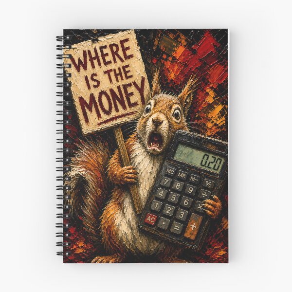Item preview, Panicked Broke Squirrel Dark Mood Art designed and sold by Vista Atelier.