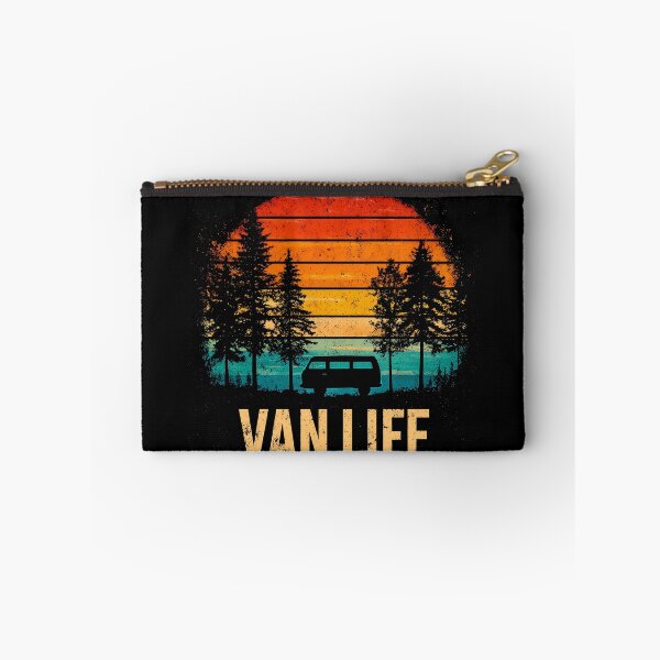 Item preview, Vintage Camper Van Camping Retro Sunset Pine Forest designed and sold by D-Oles-Mercher.