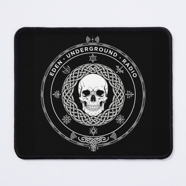 Item preview, Eden Underground Radio Celtic Skull Logo designed and sold by AscendedLight — Dark Fantasy & Gothic Art.