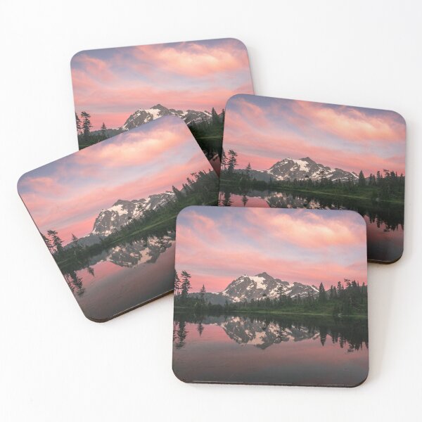 Item preview, Picture Lake sunset with reflection in water in Washington State, USA. designed and sold by J. S. Wolf Photography.