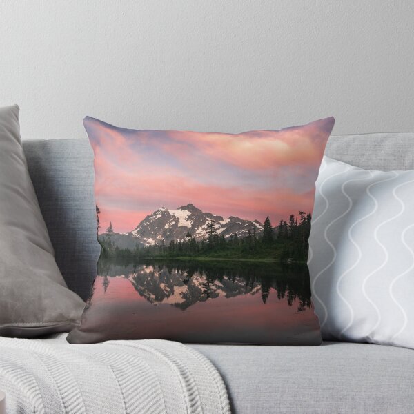 Item preview, Picture Lake sunset with reflection in water in Washington State, USA. designed and sold by J. S. Wolf Photography.