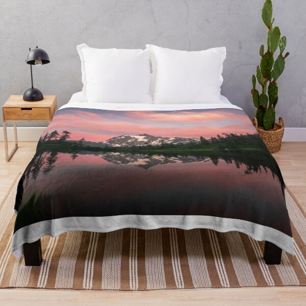 Item preview, Picture Lake sunset with reflection in water in Washington State, USA. designed and sold by J. S. Wolf Photography.