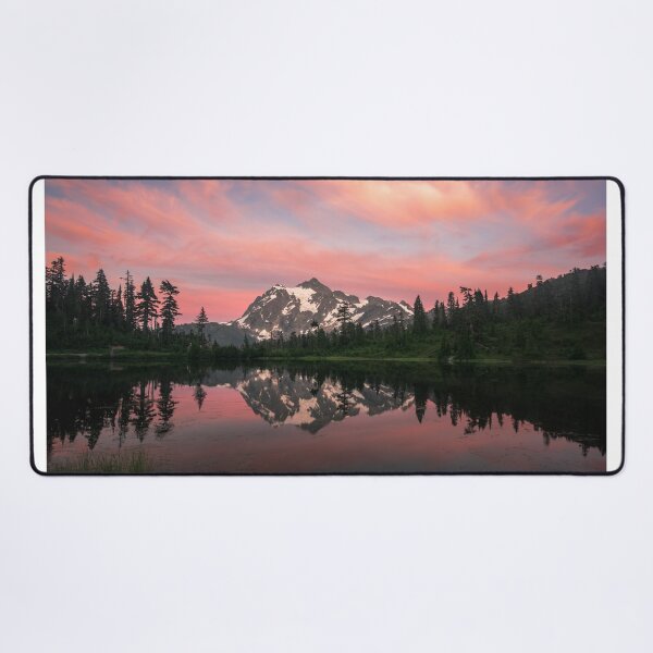 Item preview, Picture Lake sunset with reflection in water in Washington State, USA. designed and sold by J. S. Wolf Photography.