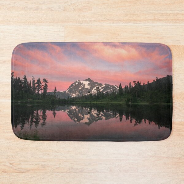 Item preview, Picture Lake sunset with reflection in water in Washington State, USA. designed and sold by J. S. Wolf Photography.