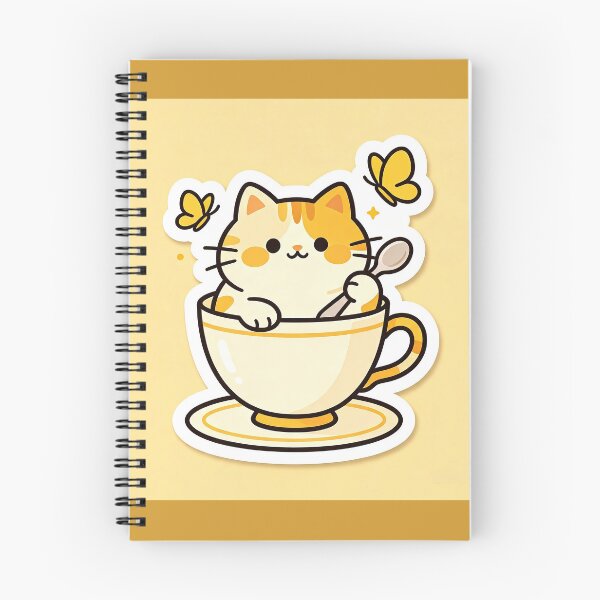Item preview, Orange cat in a cup of morning tea designed and sold by pin-upgirls9.