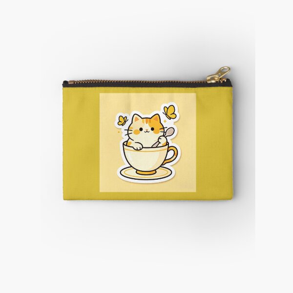Item preview, Orange cat in a cup of morning tea designed and sold by pin-upgirls9.