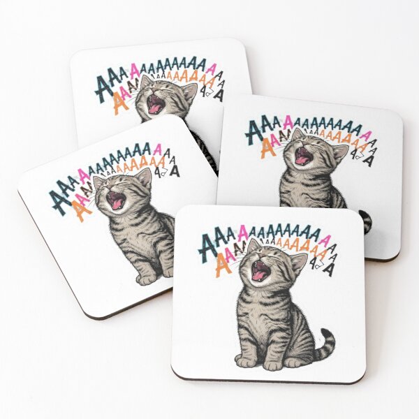 Item preview, Funny Screaming Meme Cat designed and sold by PrintforDesign.
