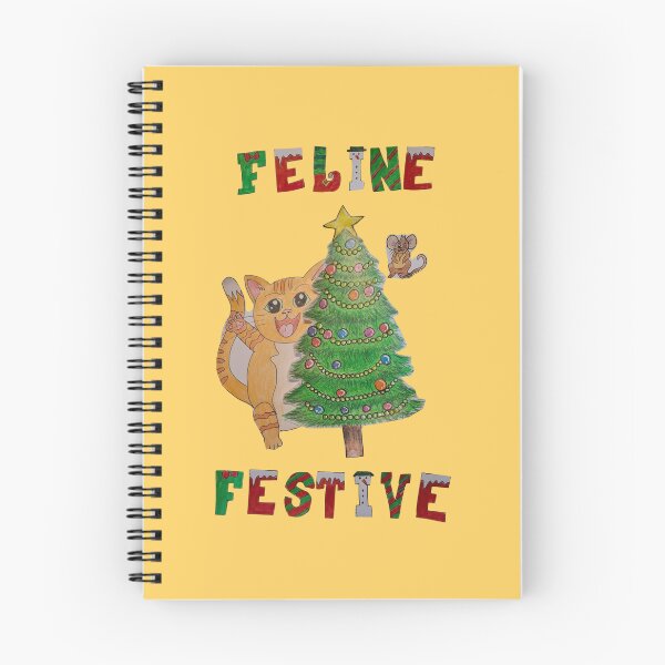 Item preview, Festividad felina designed and sold by The Cat and The Christmas Tree by Alice Ean Dubh.