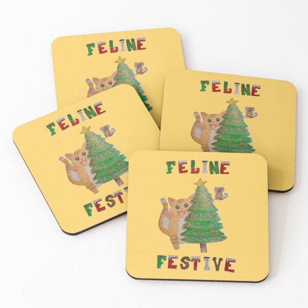 Item preview, Feline Festive designed and sold by The Cat and The Christmas Tree by Alice Ean Dubh.