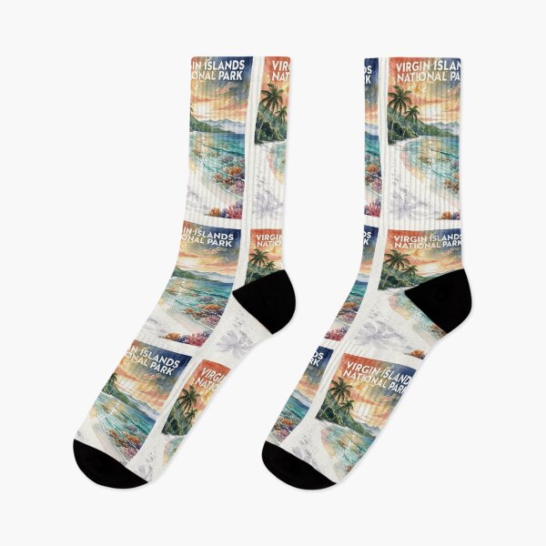 Item preview, Virgin Islands National Park U.S. Virgin Islands Vintage Watercolor Travel designed and sold by Teelogic.