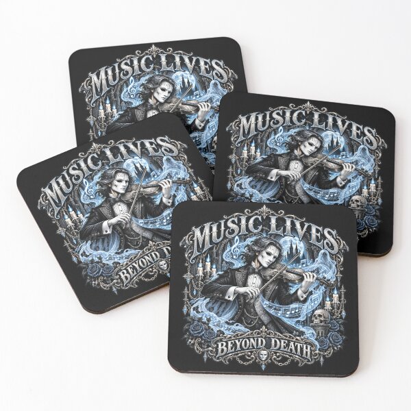 Item preview, Music Lives Beyond Death Gothic Violinist designed and sold by M. Mamdouh Artworks.