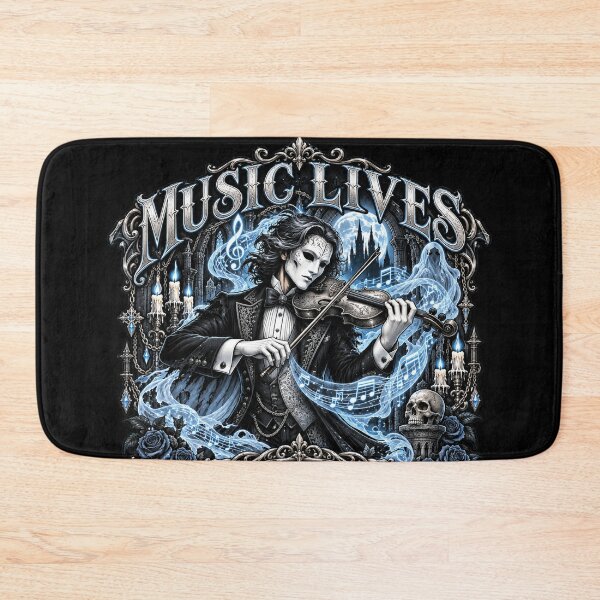 Item preview, Music Lives Beyond Death Gothic Violinist designed and sold by M. Mamdouh Artworks.