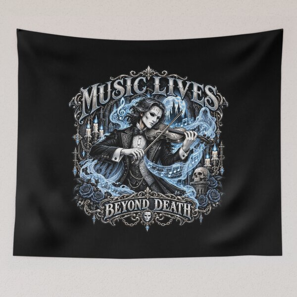 Item preview, Music Lives Beyond Death Gothic Violinist designed and sold by M. Mamdouh Artworks.