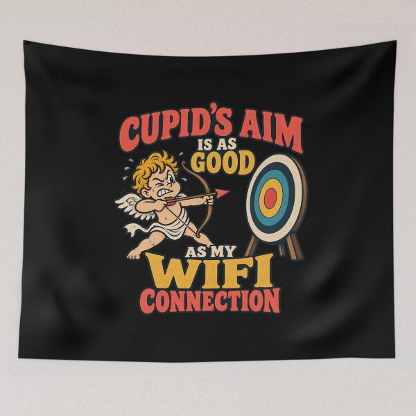 Item preview, Cupid's Aim Is As Good As My Wifi Connection designed and sold by CasaMio.