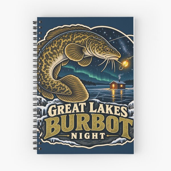 Item preview, Great Lakes Burbot Night Fishing Sticker designed and sold by WaynesCave.
