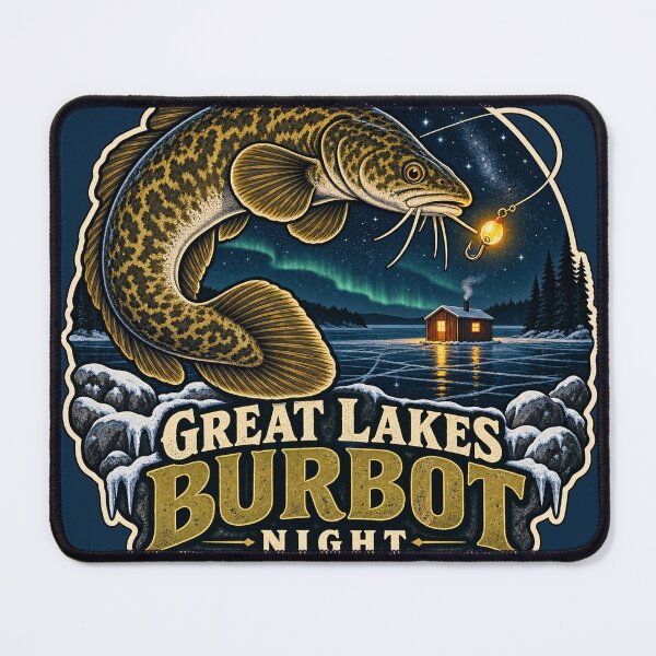 Item preview, Great Lakes Burbot Night Fishing Sticker designed and sold by WaynesCave.