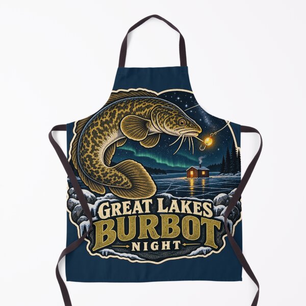 Item preview, Great Lakes Burbot Night Fishing Sticker designed and sold by WaynesCave.