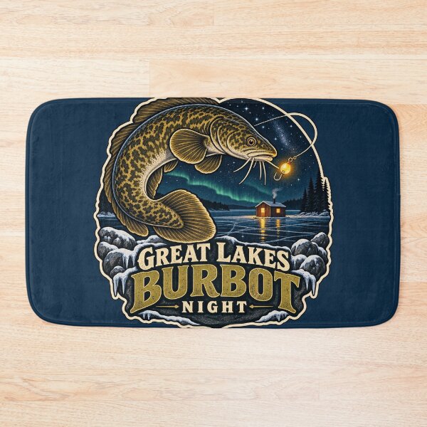 Item preview, Great Lakes Burbot Night Fishing Sticker designed and sold by WaynesCave.