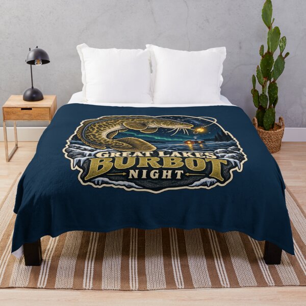 Item preview, Great Lakes Burbot Night Fishing Sticker designed and sold by WaynesCave.