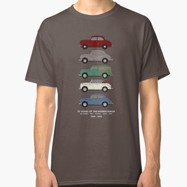 Morris Minor 70th Anniversary Classic Car Collection Artwork Classic T-Shirt