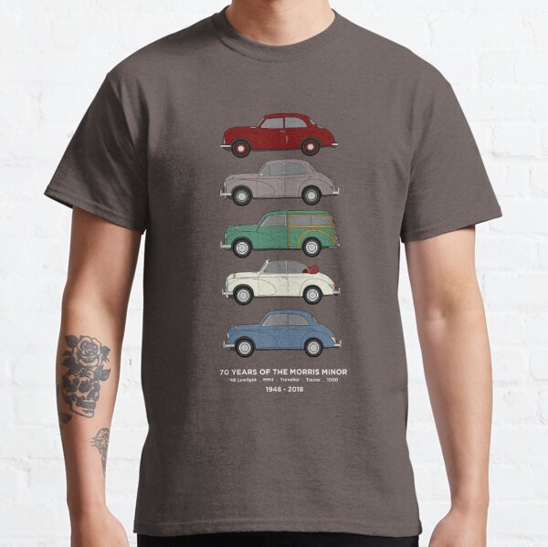 Morris Minor 70th Anniversary Classic Car Collection Artwork Classic T-Shirt