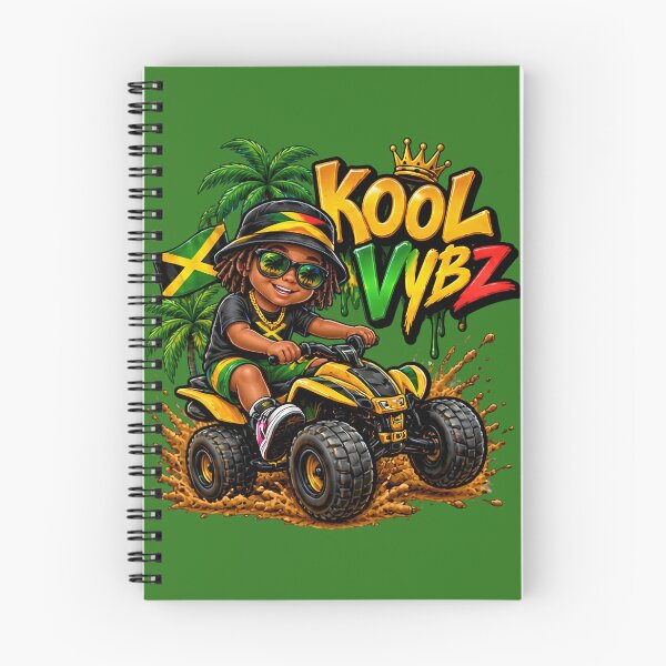 Item preview, Kool Vybz Jamaica Quad Biking Kid Reggae Vibe Art designed and sold by digitalbob60.