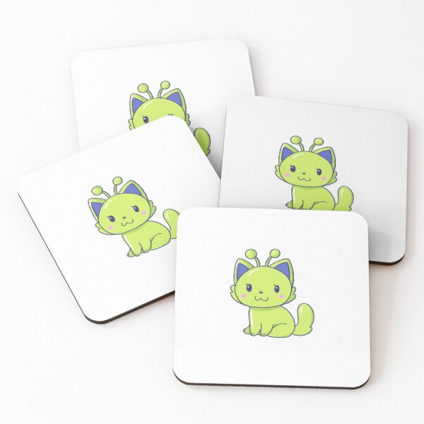 Item preview, Little Baby Green Alien Kitten designed and sold by casserolestan.
