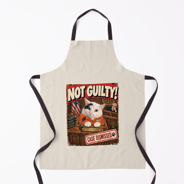Item preview, Not Guilty Cat – Funny Courtroom Cat designed and sold by ByJeffro.