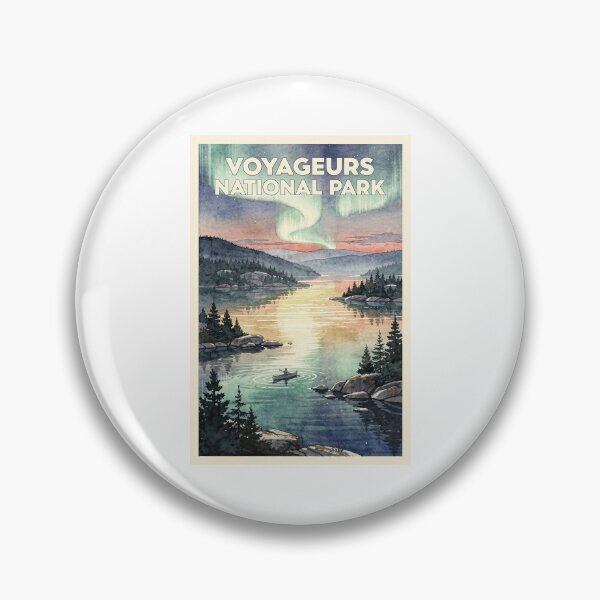 Item preview, Voyageurs National Park Minnesota Vintage Watercolor Travel designed and sold by Teelogic.