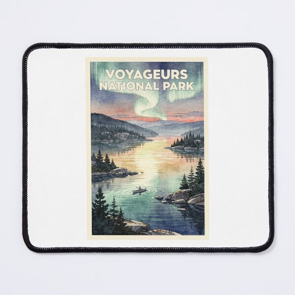 Item preview, Voyageurs National Park Minnesota Vintage Watercolor Travel designed and sold by Teelogic.