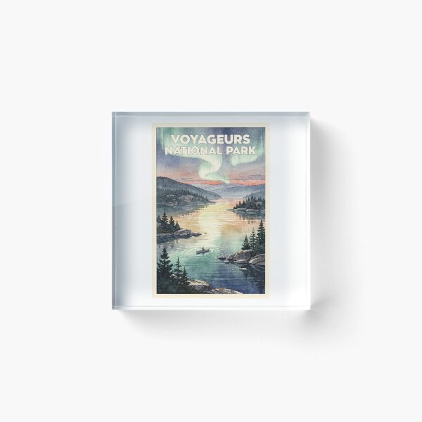 Item preview, Voyageurs National Park Minnesota Vintage Watercolor Travel designed and sold by Teelogic.