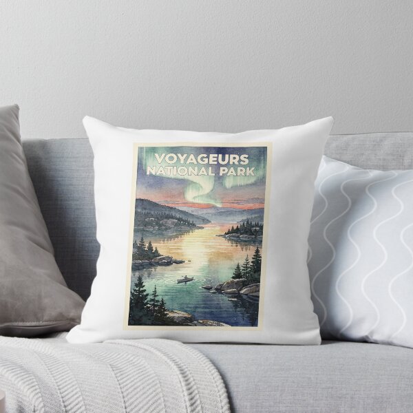 Item preview, Voyageurs National Park Minnesota Vintage Watercolor Travel designed and sold by Teelogic.
