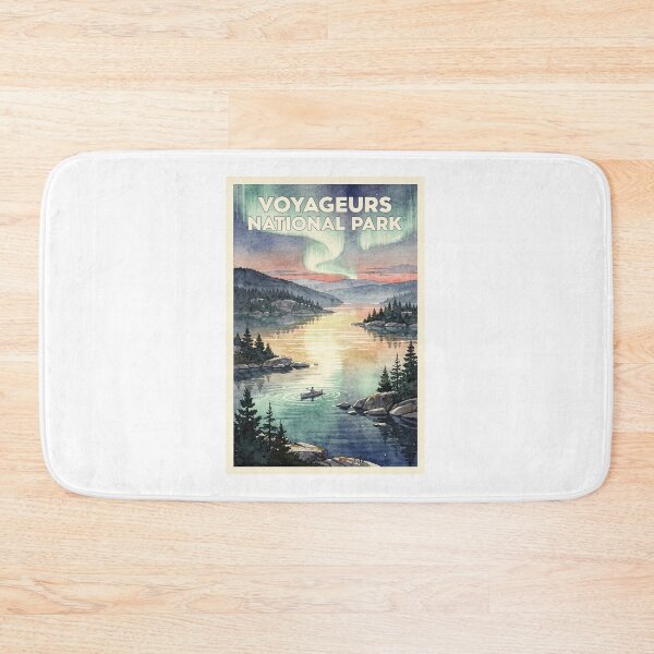 Item preview, Voyageurs National Park Minnesota Vintage Watercolor Travel designed and sold by Teelogic.