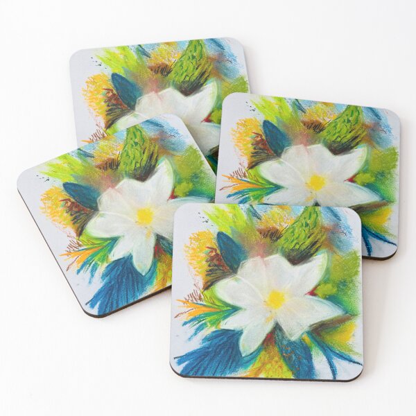 Item preview, Flower with Colourful Leaves designed and sold by Jasbindar Singh.