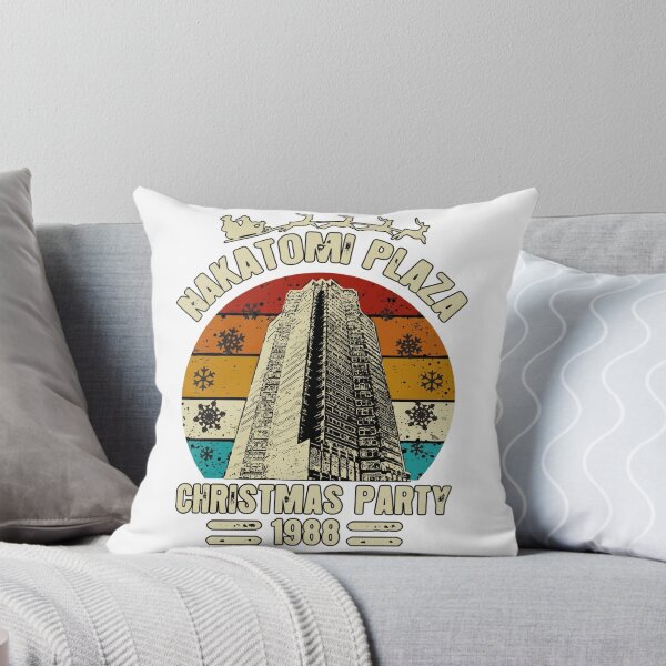 Item preview, Die Hard Christmas Party Xmas Hans Gruber Design Nakatomi Plaza 1988 Jumper Tee Shirt Mug Dress Pillow Throw Santa Movie Snow Funny Deck The Hans designed and sold by Cool Robot Bro..