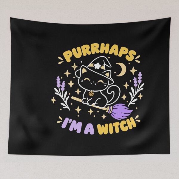 Item preview, Purrhaps im a witch designed and sold by iagorfrost.