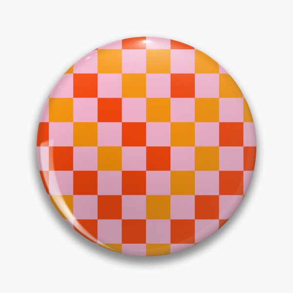 Item preview, Orange And Yellow On Pink Checkered Pattern   designed and sold by PatternTitan.