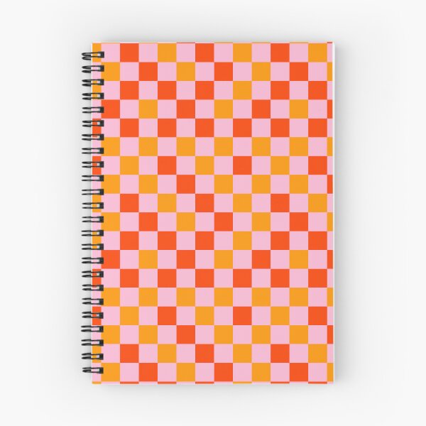 Item preview, Orange And Yellow On Pink Checkered Pattern designed and sold by PatternTitan.
